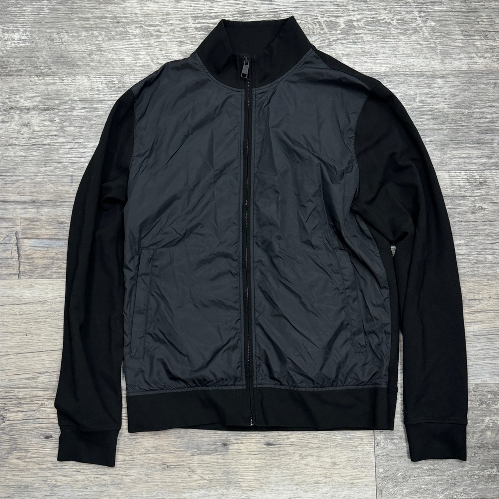 Patrick Assaraf Black Bomber Jacket